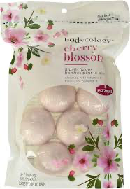 Bodycology Cherry Blossom Bath Fizzies Soak Balls, 8 Count